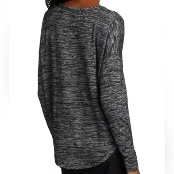 Rag & Bone Hudson Long-Sleeve Tee Marled Grey Relaxed Fit Women's size Medium - Picture 6 of 9